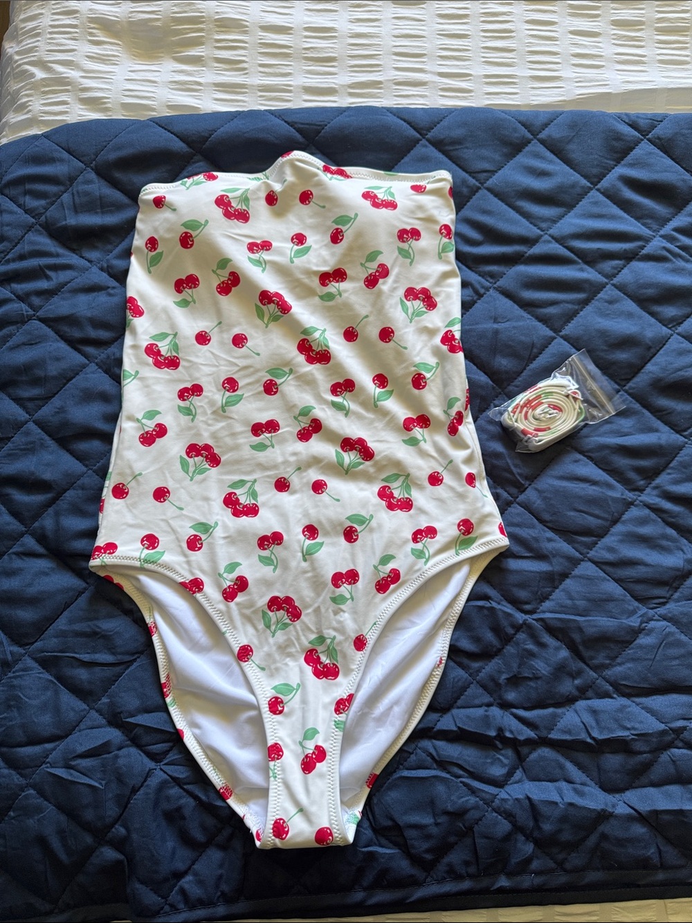 Women’s Cherry Print One-Piece Swimsuit